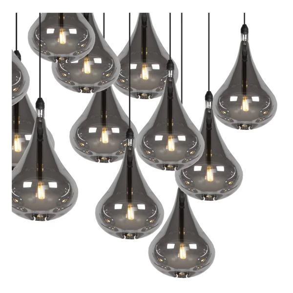 Lucide TEARS - Pendant light - LED Dim. - G4 - 16x1,5W 3000K - Black - detail 1